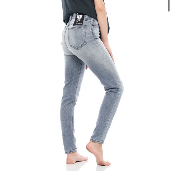 Sandrine Rose High Waisted Skinny Jeans Size 30 Distressed Grey - Picture 5 of 7